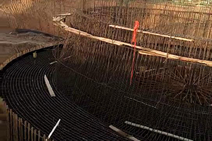 三沙砼烟囱新建施工现场