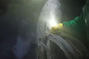 三沙消防水池堵漏现场